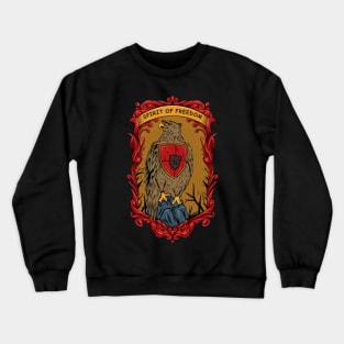 Eagle illustration. spirit of freedom Crewneck Sweatshirt